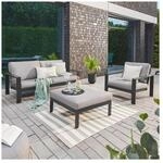 HOME DELUXE Gartenlounge Aluminium RIO M - Anthrazit