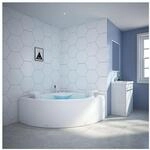TroniTechnik&reg; Eckwhirlpool ANDROS 160x160 Eckwanne Badewanne mit Whirlpool und