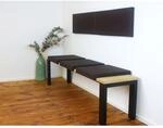 Lycce Klemmkissen Sitzkissen mit 2 Leisten 37cm Klemmtiefe, Kunstleder