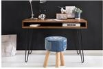 WOHNLING Schreibtisch BAGLI Massivholz Braun 110 x 60 x 76 cm