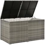 Juskys Polyrattan Auflagenbox Ikaria 950 L mit Deckel & Innenplane &ndash; Garten
