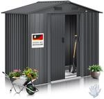 KESSER&reg; XL Metall Ger&auml;tehaus 4,2m&sup3; mit Fundament inkl. Arbeitshandschuhe 