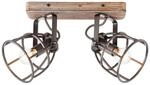 BRILLIANT Lampe Matrix Spotbalken 2flg. schwarz stahl 2x D45, E14, 40W,...