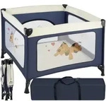 tectake&reg; Baby Laufstall, stabil und kompakt faltbar, mit atmungsaktivem Mesh-Gewebe,