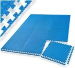 tectake&reg; Schutzmattenset, 12-teilig mit 24 Randst&uuml;cken, weich und rutschfest,