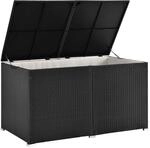 Juskys Polyrattan Auflagenbox Ikaria 950 L mit Deckel & Innenplane &ndash; Garten