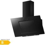 PKM Kopffreihaube S26-90 BBTY - 90cm, schwarz, Glas, LED, Dunstabzugshaube