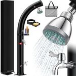 KESSER&reg; Solar Gartendusche Solardusche Bogen mit Schutzhaube warmes Wasser max.