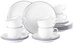 Seltmann Weiden Kaffeeservice Compact Blaurand 18er Set
