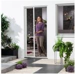 Insektenschutz-Alu-T&uuml;rrollo Bausatz "SMART" 125x220 cm in Wei&szlig;