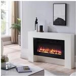 BALDERIA Elektrokamin Herkules - Standkamin, Heizung 2000 W, weiss