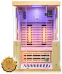 Dewello&reg; Infrarotkabine Infrarotsauna KINGSTON 130cm x 105cm inkl. 4