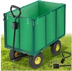 tectake&reg; Bollerwagen, mit klappbaren Seitenw&auml;nden, leichtg&auml;ngige Lenkachse mit