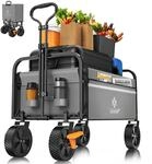 KESSER&reg; Bollerwagen faltbar Handwagen Transportkarre max. 150kg Tragkraft & 360&deg;
