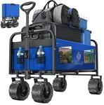 KESSER&reg; Bollerwagen faltbar mit Breite Reifen Handwagen Transportkarre...