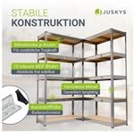 Juskys Lagerregal Basic 2er Set 180x90x40 cm &ndash; Metall Schwerlastregal, 10 B&ouml;den,