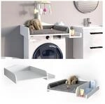 Vicco Wickelaufsatz Wickelauflage mit Ablage Wickeltischaufsatz Waschmaschine