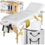 tectake&reg; 3 Zonen Massageliege, Breite 70 cm, Polsterung 10 cm, mit Holzgestell, 218