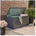 HOME DELUXE Metallaufbewahrungsbox MEGABOX XL - 126 x 56 cm 400l Anthrazit