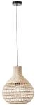 BRILLIANT Lampe, Southsea Pendelleuchte 33cm natur/schwarz, 1x A60, E27, 25W, Kabel