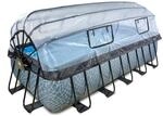 EXIT Frame Pool 540x250x122cm mit Sandfilterpumpe und Abdeckung, versch.