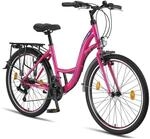 Licorne Bike Stella Premium City Bike 20,24,26 und 28 Zoll Fahrrad f&uuml;r M&auml;dchen