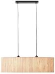 BRILLIANT Lampe, Wimea Pendelleuchte 2flg schwarz/natur, 2x A60, E27, 52W, Kabel