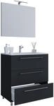 VCM 3-tlg. Waschplatz Waschtisch Waschbecken Unterschrank Breite 60 cm Badm&ouml;bel