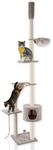 Lycce Katzenbaum TOWER Kratzbaum deckenhoch Sisal Pl&uuml;sch 230-260 cm