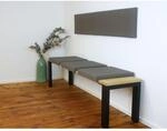 Lycce Klemmkissen Sitzkissen mit 2 Leisten 37cm Klemmtiefe, Kunstleder