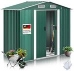 KESSER&reg; XL Metall Ger&auml;tehaus 4,2m&sup3; mit Fundament inkl. Arbeitshandschuhe 