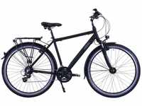 HAWK Trekking Premium Fahrrad , Black Herren 28 Zoll - Rahmenhöhe 57cm, Fahrrad mit