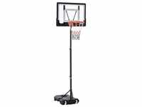 HOMCOM Basketballkorb höhenverstellbar schwarz 83 x 75 x 260 cm (BxTxH)