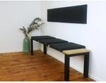 Lycce Klemmkissen Sitzkissen mit 2 Leisten 37cm Klemmtiefe, Kunstleder