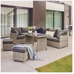 HOME DELUXE Rattan Sitzgruppe inkl. Tisch BAHIA