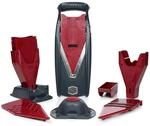 B&ouml;rner Vital Gem&uuml;sehobel Profi Set Rot/Schwarz, mit Dressing Funktion, inkl.
