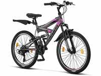 Licorne Bike Strong V Premium Mountainbike in 24 und 26 Zoll - Fahrrad für Jungen,