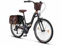 Licorne Bike Stella Plus Premium City Bike in Zoll Aluminium Fahrrad für Mädchen,