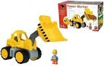 BIG 800054837 - Power-Worker - Midi Radlader mit Figur &ndash; Baustellenfahrzeug 47 cm,