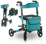 Juskys Rollator Vital faltbar, leicht & h&ouml;henverstellbar aus Aluminium bis 130 kg