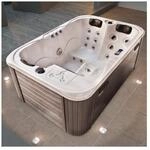 TroniTechnik&reg; Outdoor Whirlpool Spa TINO PRO mit Isolierung Wei&szlig; Silber Marmoriert 