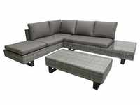 Luxus Lounge Eckgruppe 3-tlg. Garten Sitzgruppe Rattan Optik Gartenmöbel Sofa