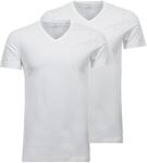 Body Fit V-Neck T-Shirt 2P Herren T-Shirt