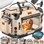 LOVPET&reg; Hundebox Hundetransportbox faltbar Inkl.Hundenapf Transporttasche