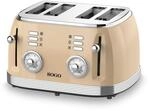 SOGO RETRO Serie Toaster beige