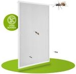 Juskys Fliegengitter mit Alu-Rahmen 120 x 140 cm f&uuml;r Fenster zum Einh&auml;ngen
