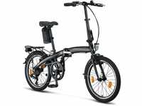 Licorne Bike Phoenix 2D, 20 Zoll Aluminium-Faltrad-Klapprad, Scheibenbremse,