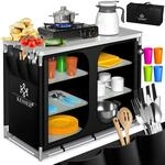 KESSER&reg; Campingschrank, Campingk&uuml;che mit Aluminiumgestell, inkl.Tragetasche , 