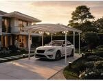 HOME DELUXE Design Carport FALO - 505 x 300 cm Wei&szlig;