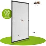 Juskys Fliegengitter mit Alu-Rahmen 120 x 140 cm f&uuml;r Fenster zum Einh&auml;ngen